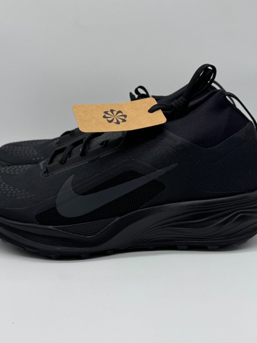 Nike ACG Mens Pegasus Trail GTX Black Shoes Sz 10.5 New Waterproof IQ1084-002 - Picture 3 of 11